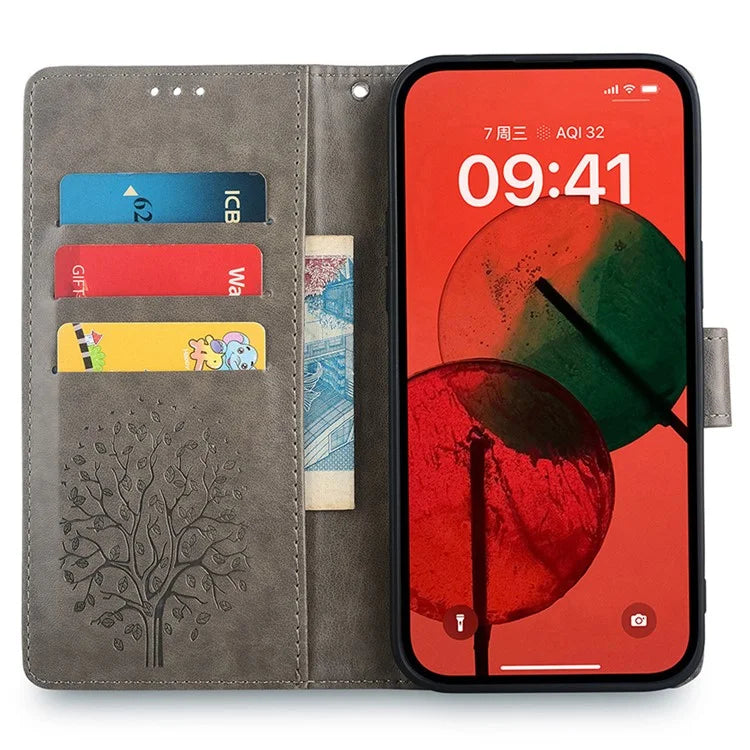 For Xiaomi Civi 4 Pro 5G / 14 Civi 5G Leather Case Deer Tree Pattern Wallet Flip Stand Cell Phone Cover