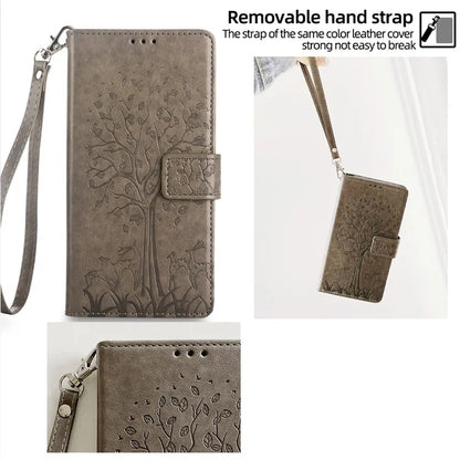 For Xiaomi Civi 4 Pro 5G / 14 Civi 5G Leather Case Deer Tree Pattern Wallet Flip Stand Cell Phone Cover