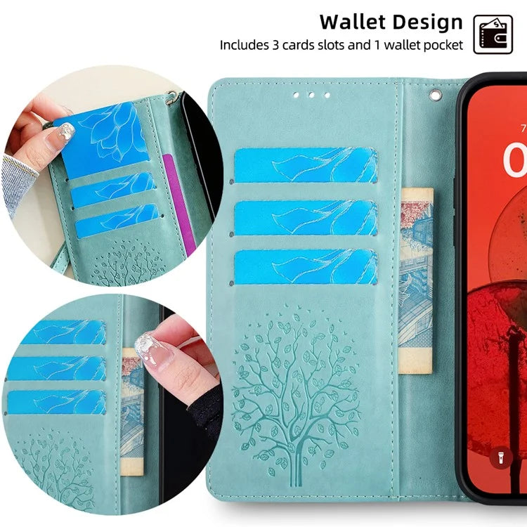 For Xiaomi Civi 4 Pro 5G / 14 Civi 5G Leather Case Deer Tree Pattern Wallet Flip Stand Cell Phone Cover