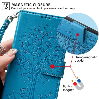 For Xiaomi Civi 4 Pro 5G / 14 Civi 5G Leather Case Deer Tree Pattern Wallet Flip Stand Cell Phone Cover
