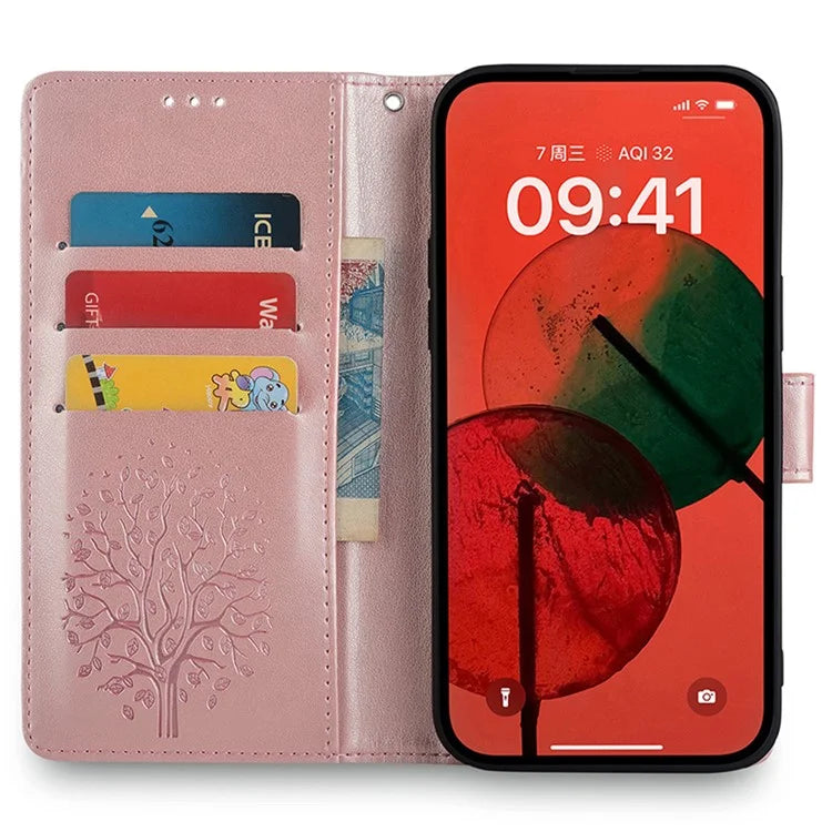 For Xiaomi Civi 4 Pro 5G / 14 Civi 5G Leather Case Deer Tree Pattern Wallet Flip Stand Cell Phone Cover