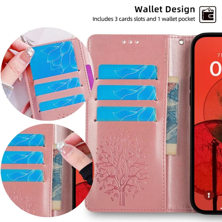 For Xiaomi Civi 4 Pro 5G / 14 Civi 5G Leather Case Deer Tree Pattern Wallet Flip Stand Cell Phone Cover