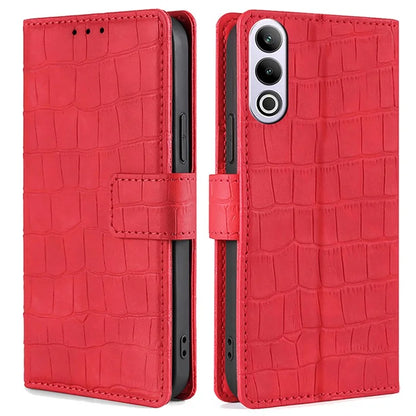 For OnePlus Ace 3V 5G Case Wallet Stand Crocodile Texture Leather Phone Cover