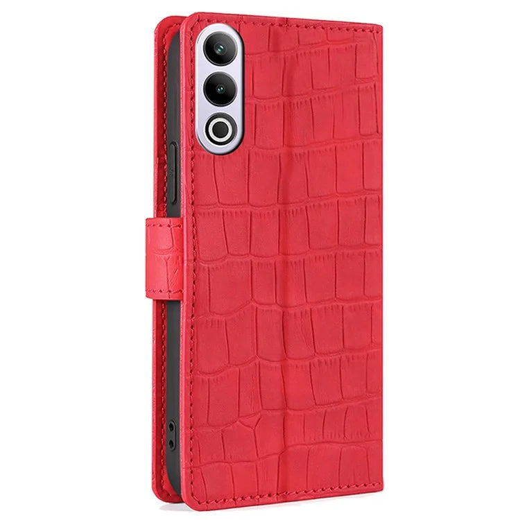 For OnePlus Ace 3V 5G Case Wallet Stand Crocodile Texture Leather Phone Cover