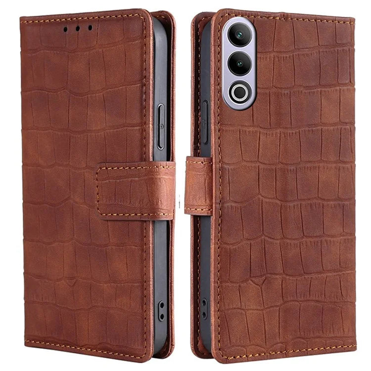 For OnePlus Ace 3V 5G Case Wallet Stand Crocodile Texture Leather Phone Cover