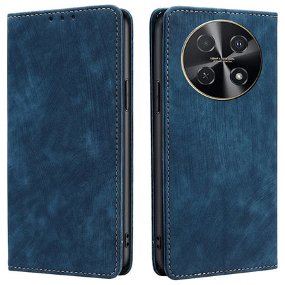For Huawei nova 12i 4G Leather Phone Case RFID Blocking Card Slots Stand Cover