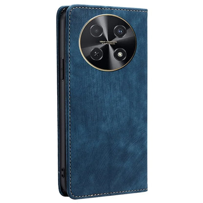 For Huawei nova 12i 4G Leather Phone Case RFID Blocking Card Slots Stand Cover