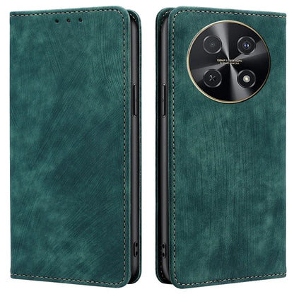 For Huawei nova 12i 4G Leather Phone Case RFID Blocking Card Slots Stand Cover