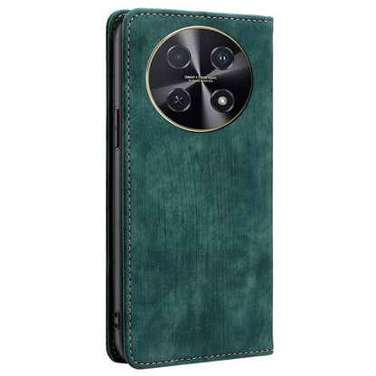 For Huawei nova 12i 4G Leather Phone Case RFID Blocking Card Slots Stand Cover