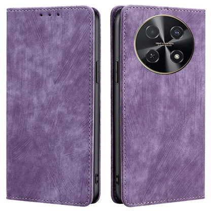 For Huawei nova 12i 4G Leather Phone Case RFID Blocking Card Slots Stand Cover