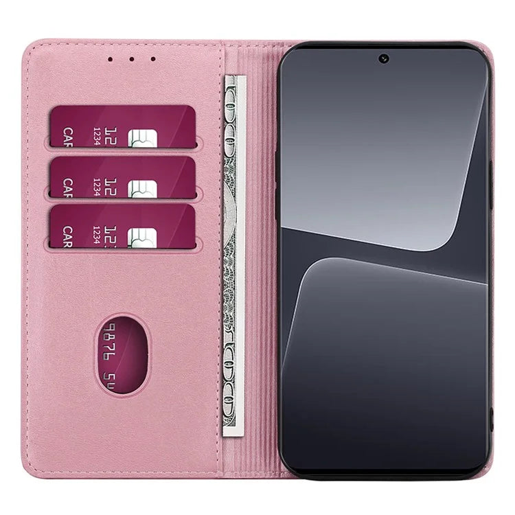 For Xiaomi Redmi Note 13R Pro 5G Phone Case Magnetic Auto-absorbed Leather Wallet Cover
