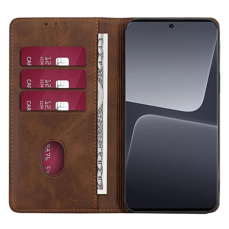For Xiaomi Redmi Note 13R Pro 5G Phone Case Magnetic Auto-absorbed Leather Wallet Cover