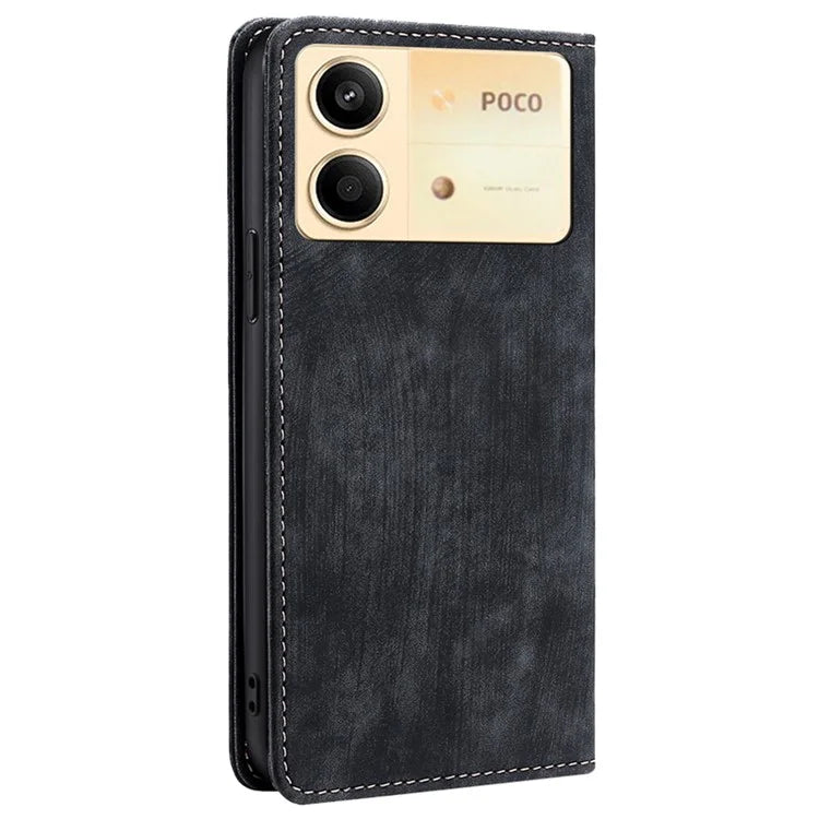 For Xiaomi Redmi Note 13R Pro 5G Leather Case RFID Blocking Phone Wallet Cover