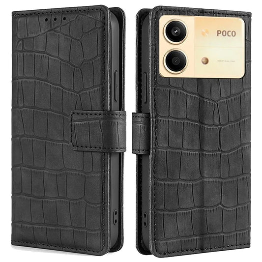 For Xiaomi Redmi Note 13R Pro 5G Wallet Case Crocodile Texture Leather Phone Cover