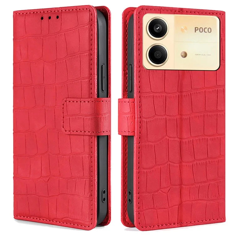 For Xiaomi Redmi Note 13R Pro 5G Wallet Case Crocodile Texture Leather Phone Cover