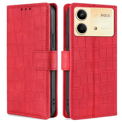 For Xiaomi Redmi Note 13R Pro 5G Wallet Case Crocodile Texture Leather Phone Cover