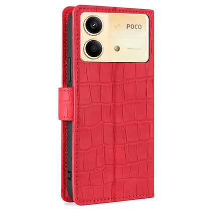 For Xiaomi Redmi Note 13R Pro 5G Wallet Case Crocodile Texture Leather Phone Cover