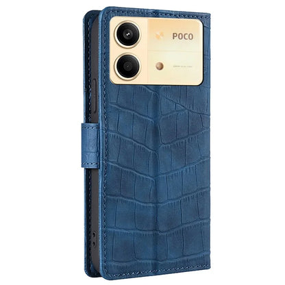 For Xiaomi Redmi Note 13R Pro 5G Wallet Case Crocodile Texture Leather Phone Cover
