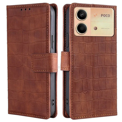 For Xiaomi Redmi Note 13R Pro 5G Wallet Case Crocodile Texture Leather Phone Cover