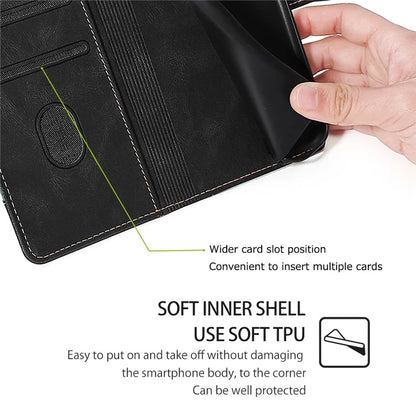 For Xiaomi Redmi Note 13R Pro 5G Cover PU Leather Full Protection Phone Case with Wallet