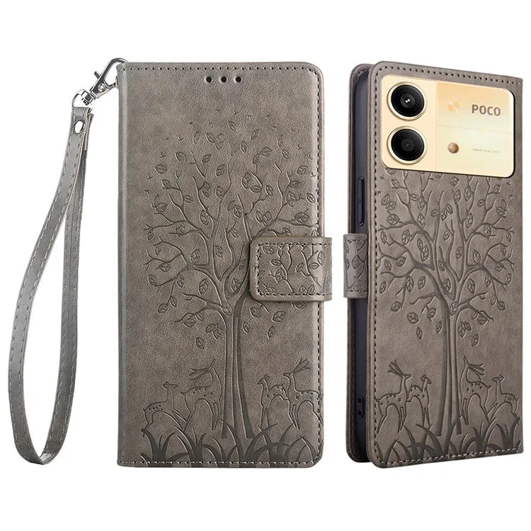For Xiaomi Redmi Note 13R Pro 5G Case Imprinted PU Leather Wallet Stand Phone Cover