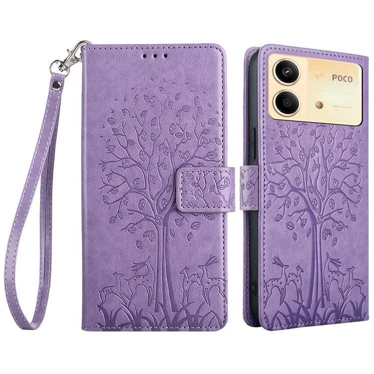 For Xiaomi Redmi Note 13R Pro 5G Case Imprinted PU Leather Wallet Stand Phone Cover