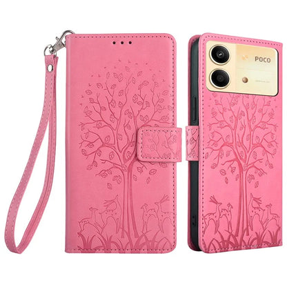 For Xiaomi Redmi Note 13R Pro 5G Case Imprinted PU Leather Wallet Stand Phone Cover