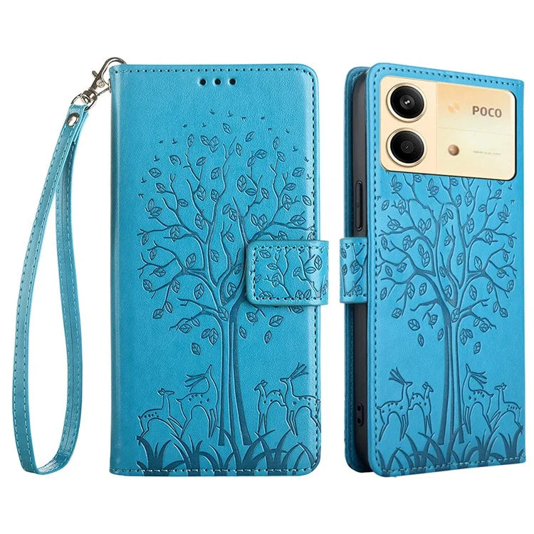 For Xiaomi Redmi Note 13R Pro 5G Case Imprinted PU Leather Wallet Stand Phone Cover