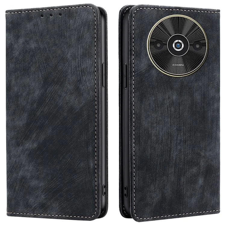 For Xiaomi Redmi A3 / Poco C61 4G Folio Flip Case RFID Blocking Card Holder Shockproof Phone Cover
