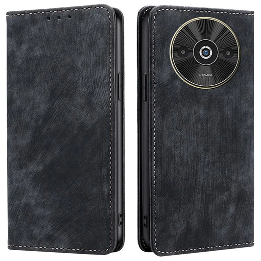 For Xiaomi Redmi A3 / Poco C61 4G Folio Flip Case RFID Blocking Card Holder Shockproof Phone Cover