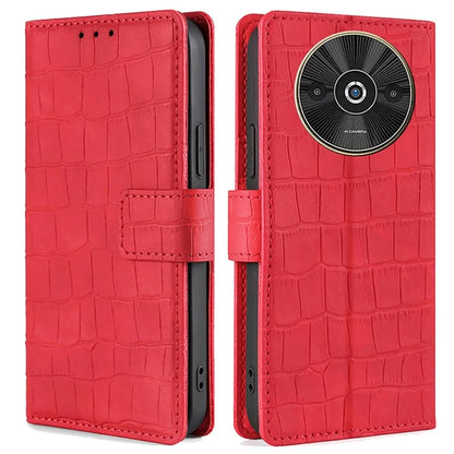 For Xiaomi Redmi A3 / Poco C61 4G Case Crocodile Texture Skin-touch Leather Wallet Phone Cover