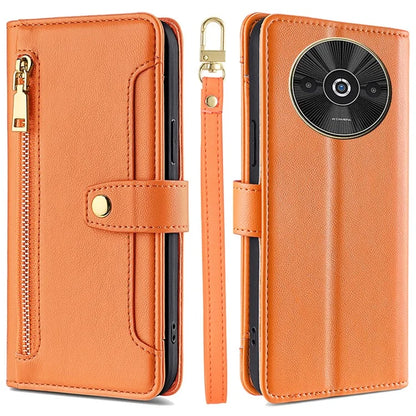 For Xiaomi Redmi A3 / Poco C61 4G Crossbody Phone Case Wallet Zipper Pocket Leather Cover