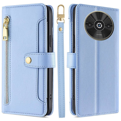 For Xiaomi Redmi A3 / Poco C61 4G Crossbody Phone Case Wallet Zipper Pocket Leather Cover