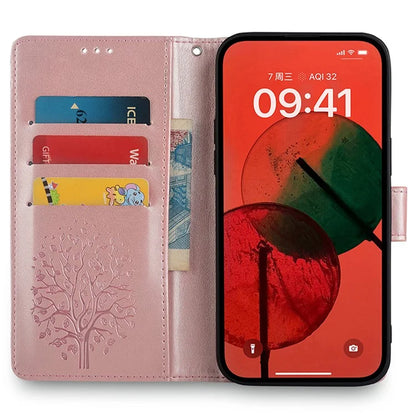 For TECNO Spark 20 Pro+ Case Tree Imprinted Wallet Stand Leather Phone Cover