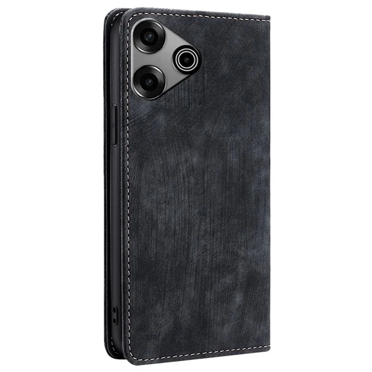 For TECNO Pova 6 Pro 5G Case RFID Blocking PU Leather Wallet Flip Phone Cover