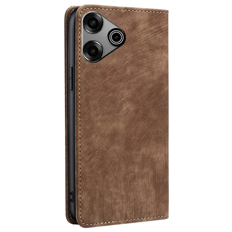 For TECNO Pova 6 Pro 5G Case RFID Blocking PU Leather Wallet Flip Phone Cover