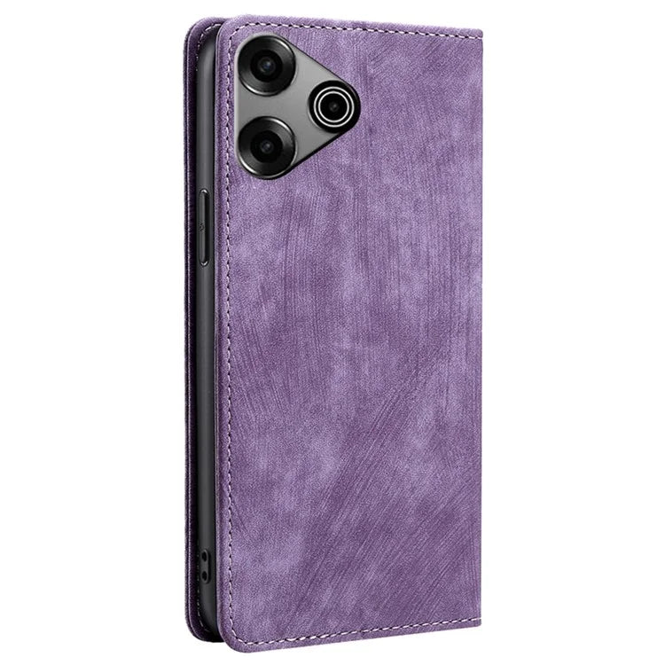 For TECNO Pova 6 Pro 5G Case RFID Blocking PU Leather Wallet Flip Phone Cover