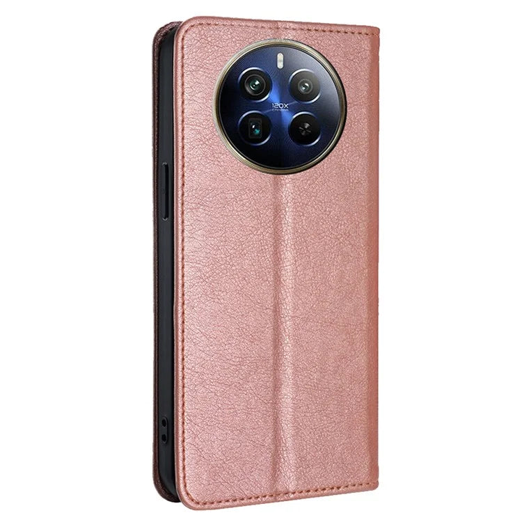 For Realme 12 Pro 5G / 12 Pro+ 5G Magnetic Case Card Holder Leather Phone Shell