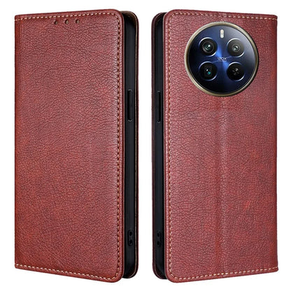 For Realme 12 Pro 5G / 12 Pro+ 5G Magnetic Case Card Holder Leather Phone Shell