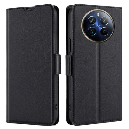 For Realme 12 Pro 5G / 12 Pro+ 5G Phone Case Side Magnetic Clasp PU Leather Flip Cover