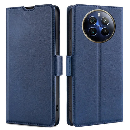 For Realme 12 Pro 5G / 12 Pro+ 5G Phone Case Side Magnetic Clasp PU Leather Flip Cover