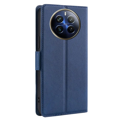 For Realme 12 Pro 5G / 12 Pro+ 5G Phone Case Side Magnetic Clasp PU Leather Flip Cover