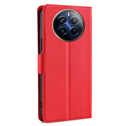 For Realme 12 Pro 5G / 12 Pro+ 5G Phone Case Side Magnetic Clasp PU Leather Flip Cover