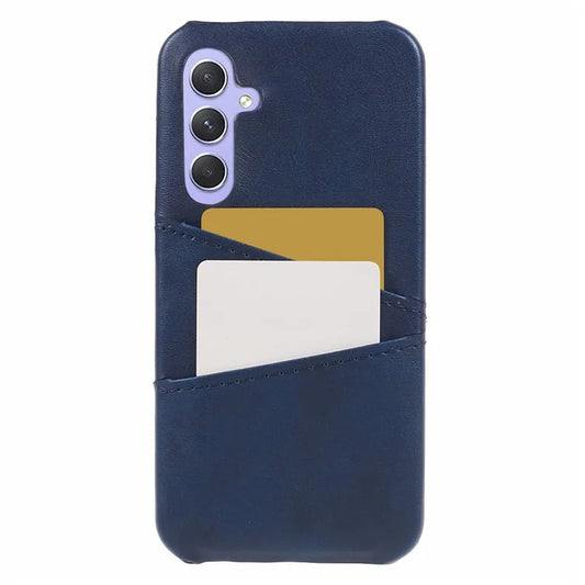 For Samsung Galaxy A15 5G Shockproof Case 2 Card Slots PU+PC Back Phone Cover