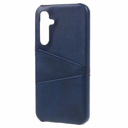 For Samsung Galaxy A15 5G Shockproof Case 2 Card Slots PU+PC Back Phone Cover