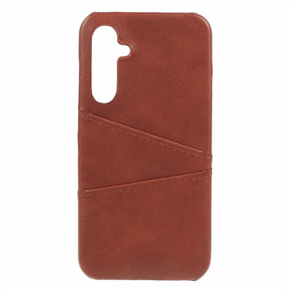 For Samsung Galaxy A15 5G Shockproof Case 2 Card Slots PU+PC Back Phone Cover