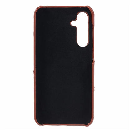 For Samsung Galaxy A15 5G Shockproof Case 2 Card Slots PU+PC Back Phone Cover