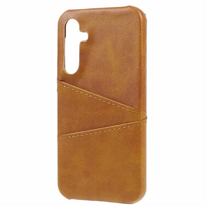 For Samsung Galaxy A15 5G Shockproof Case 2 Card Slots PU+PC Back Phone Cover