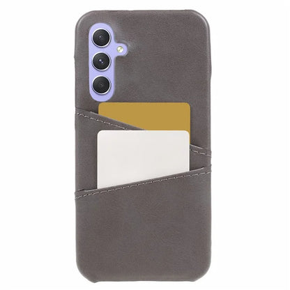 For Samsung Galaxy A15 5G Shockproof Case 2 Card Slots PU+PC Back Phone Cover