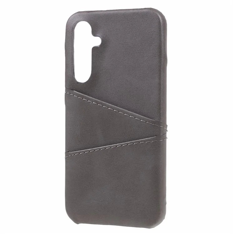 For Samsung Galaxy A15 5G Shockproof Case 2 Card Slots PU+PC Back Phone Cover